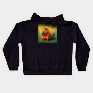 Cute Guinea Pig Art Kids Hoodie